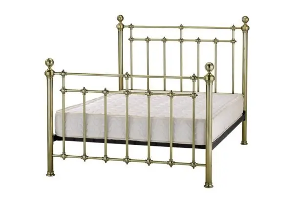 Crowther Bristol Antique Brass Metal Bed