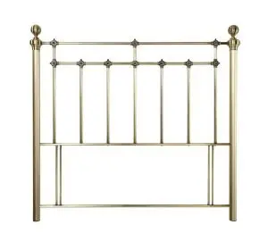 Crowther Bristol Antique Brass Metal Headboard
