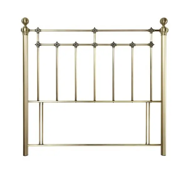 Crowther Bristol Antique Brass Metal Headboard