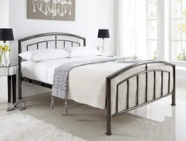Crowther Cadiz Black Metal Bed