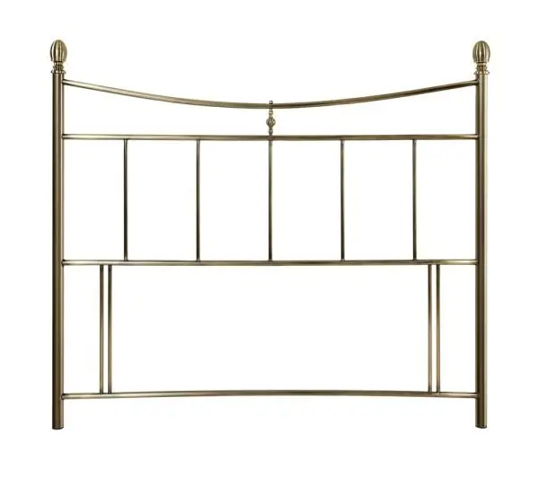 Crowther Canterbury Antique Brass Metal Headboard