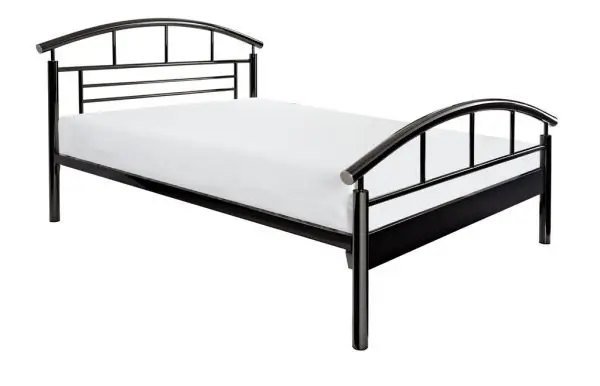 Crowther Jupiter Black Nickel Metal Bed