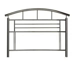 Crowther Jupiter Black Nickel Metal Headboard