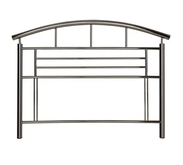 Crowther Jupiter Black Nickel Metal Headboard