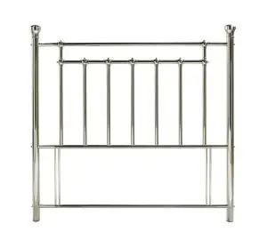 Crowther Kensington Chrome Metal Headboard