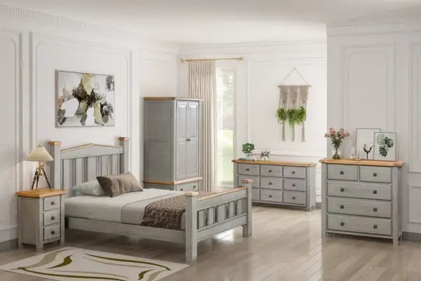 Crowther New York Painted Oak Wooden Bed
