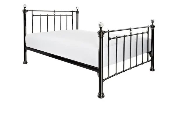 Crowther Stratford Black Nickel Metal Bed
