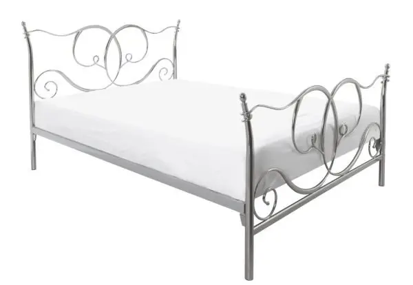 Crowther Warwick Chrome Metal Bed