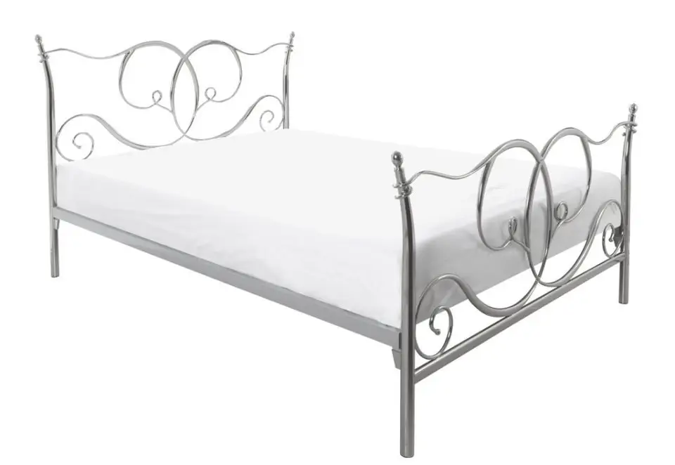 Crowther Warwick Chrome Metal Bed