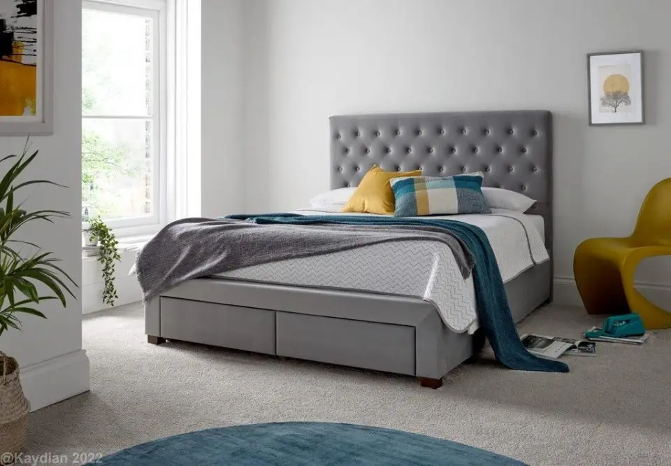 Saso Vale Footend Drawer Bed Grey 02