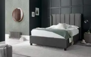 Calder House Avon Ottoman Grey Fabric Bed 02