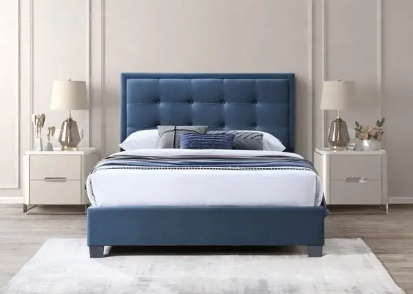 Saso Garforth Bed Frame Bolero Blue Steel 01