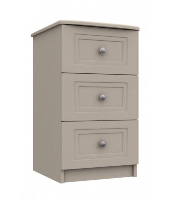 Douglas 3 Drawer Bedside Chest Fried Earth