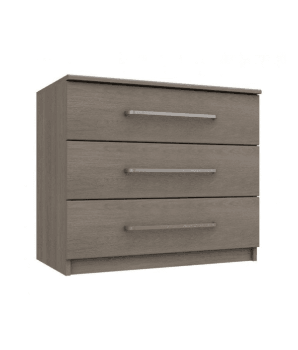 Paris 3 Drawer Chest Beige Grey Oak