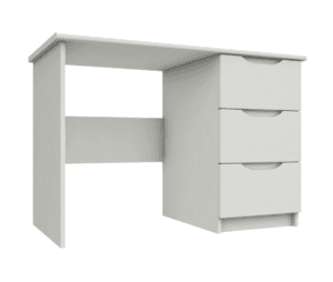 Riga Gloss 3 Drawer Dressing Table White 1