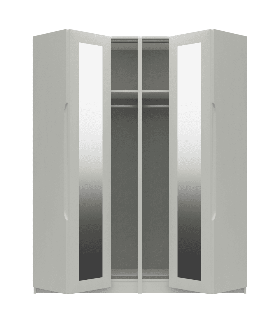 Riga Gloss 4 Door Bifold White