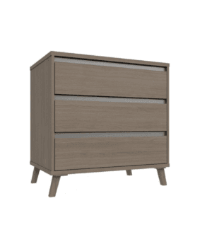 Rome 3 Drawer Chest Grey Oak