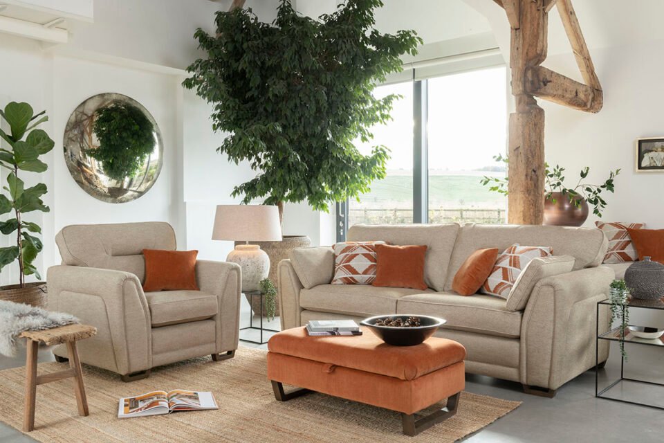 Alstons Rochelle Alstons Aalto 4 Seater Sofa premium fabric sofa