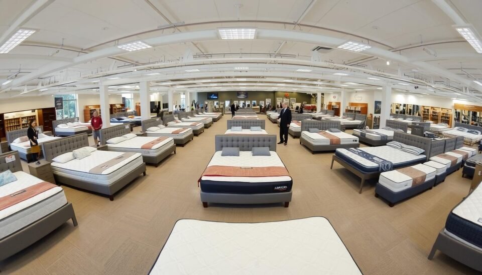 SASO Superstore Castleford showroom featuring Harrison Spinks bed collection SASO Superstore Castleford showroom featuring Harrison Spinks bed collection