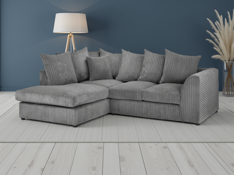 Bellmont31 Jumbo Sofa Grey Left Hand Facing Corner