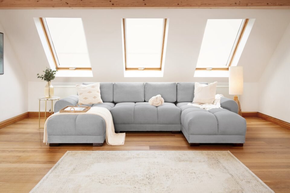 Azzuro Sofa Grey U Shape Corner Hero 1 High Res.jpg