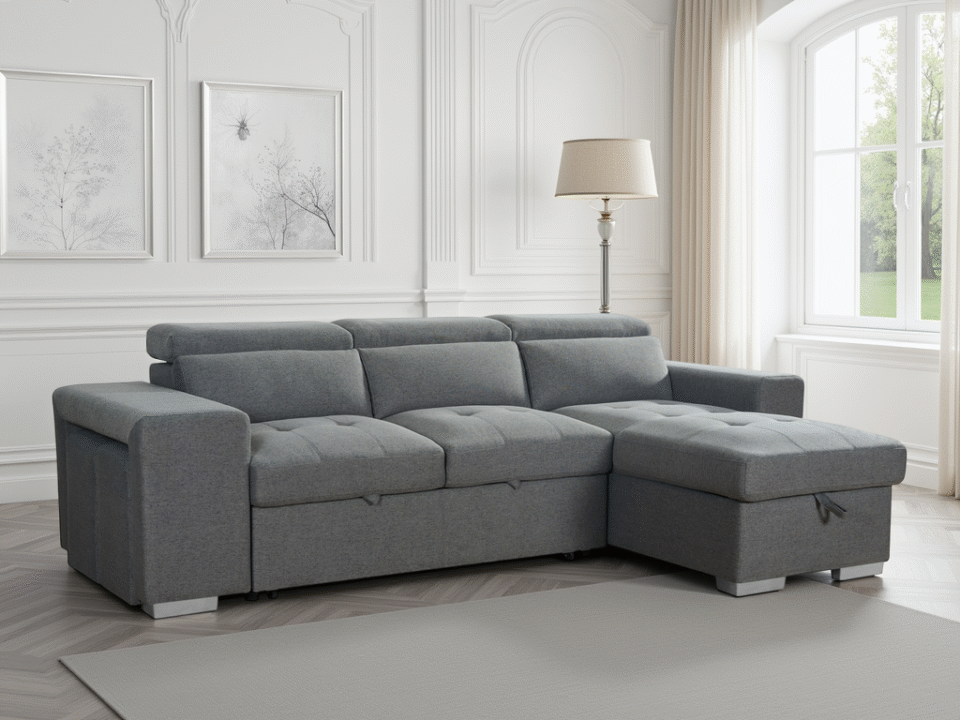 Elysion Sofabed Grey Universal Corner