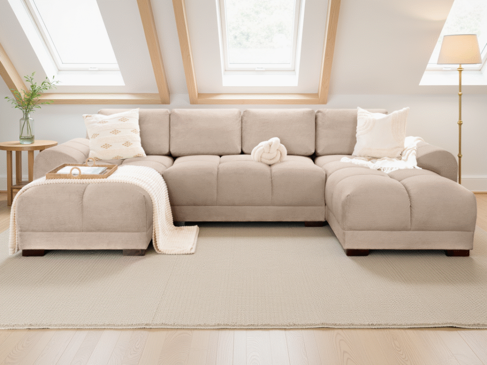 Velmora Sofa Mocha U Shape Corner