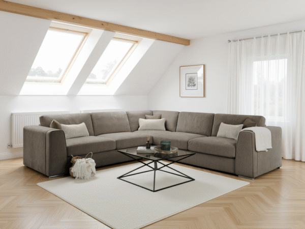 Naples Sofa Mocha Large Corner Hero H Ls 1
