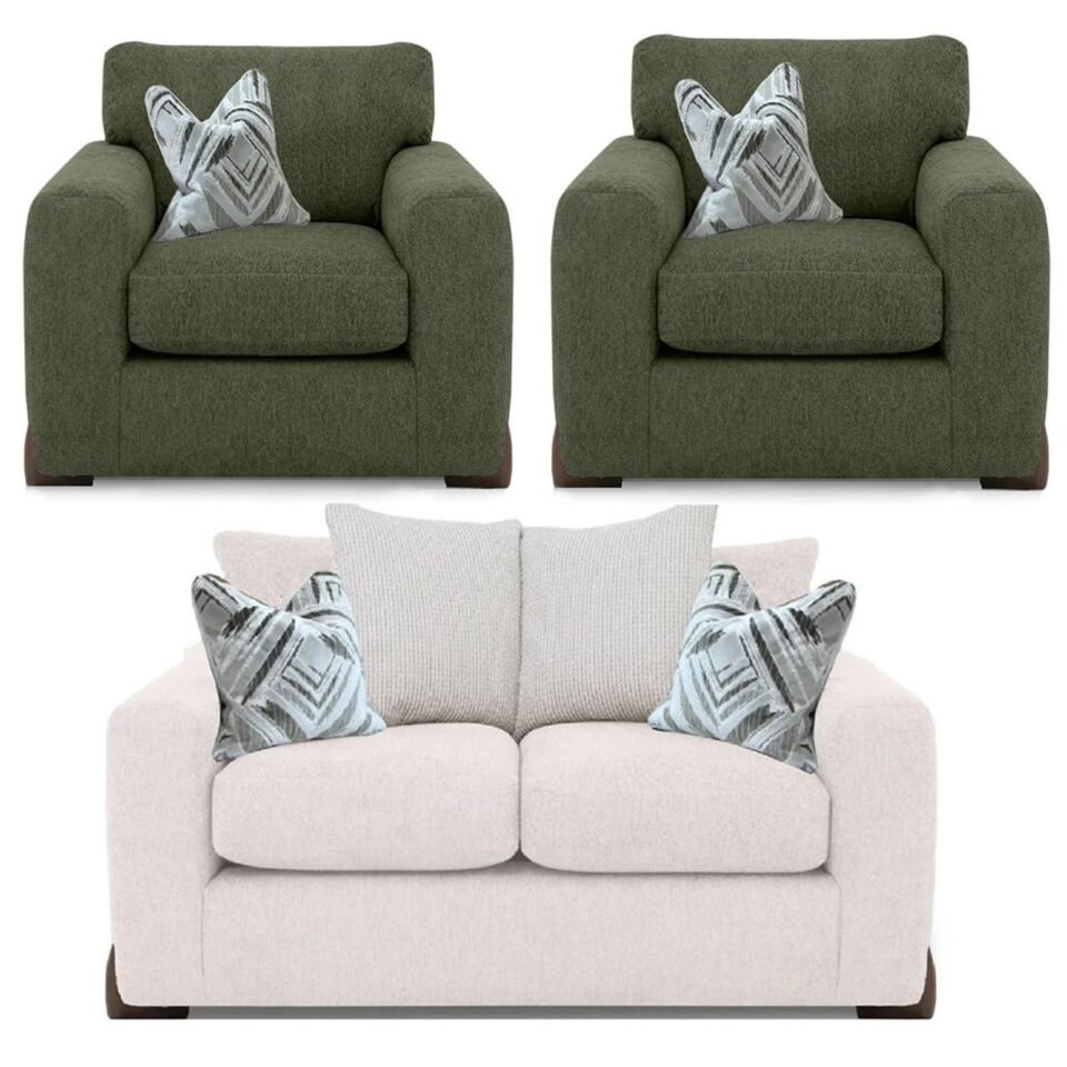 Buoyant Axel Fabric Sofa Set 211 Seater Variation Available