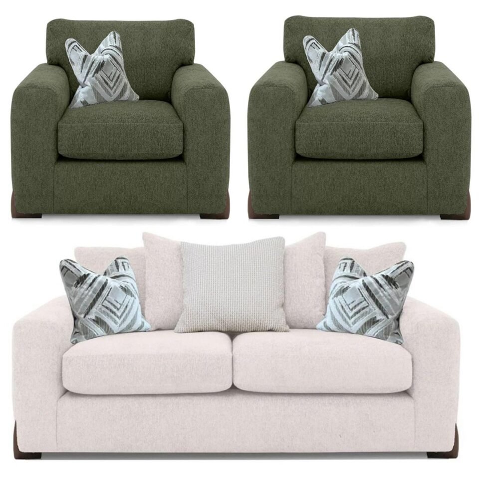 Buoyant Axel Fabric Sofa Set 311 Seater Variation Available