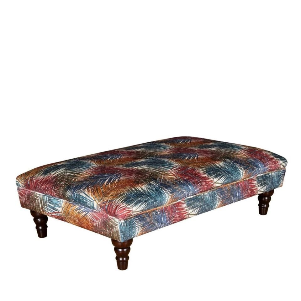 Buoyant Beatrix Fabric Footstool Variation Available