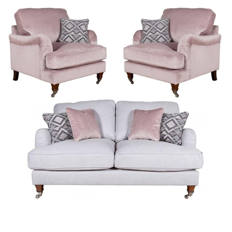 Buoyant Beatrix Fabric Sofa Set 211 Seater Variation Available