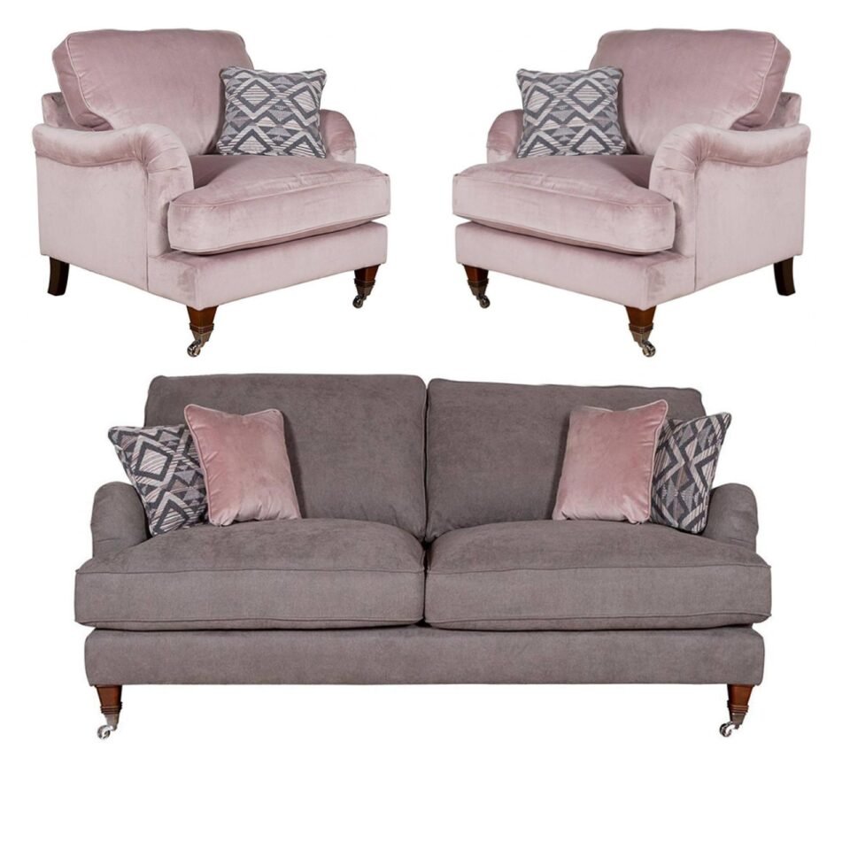 Buoyant Beatrix Fabric Sofa Set 311 Seater Variation Available