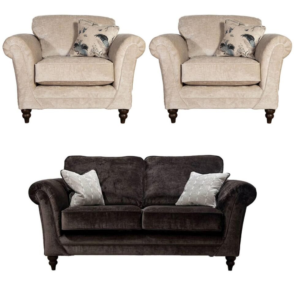 Buoyant Danbury Fabric Sofa Set 211 Seater Variation Available