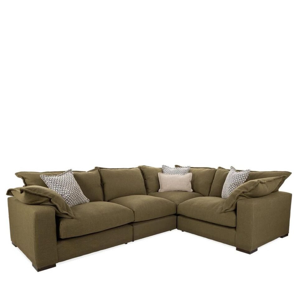 Buoyant Lennox Fabric Corner Sofa - LH1/ALU/COR/RH1