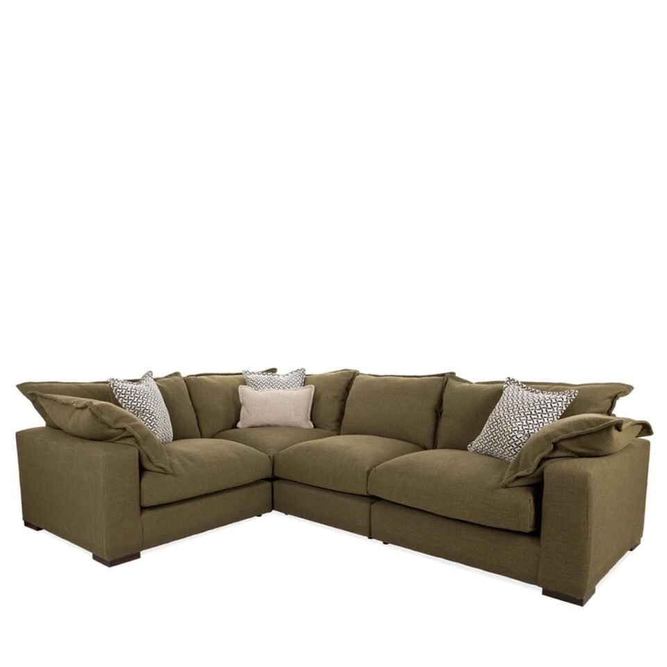 Buoyant Lennox Fabric Corner Sofa - LH1/COR/ALU/RH1
