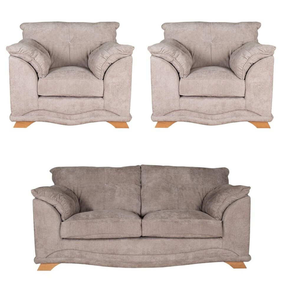 Buoyant Nicole Fabric Sofa Set - 2+1+1 Seater