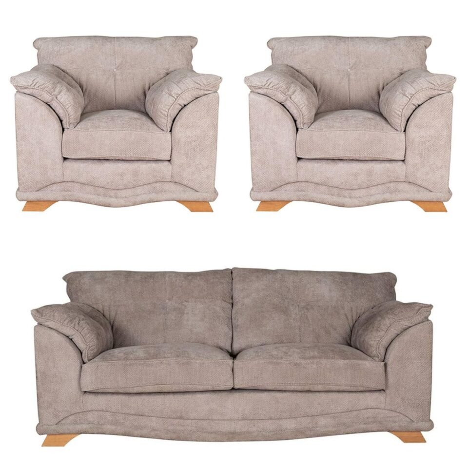 Buoyant Nicole Fabric Sofa Set - 3+1+1 Seater
