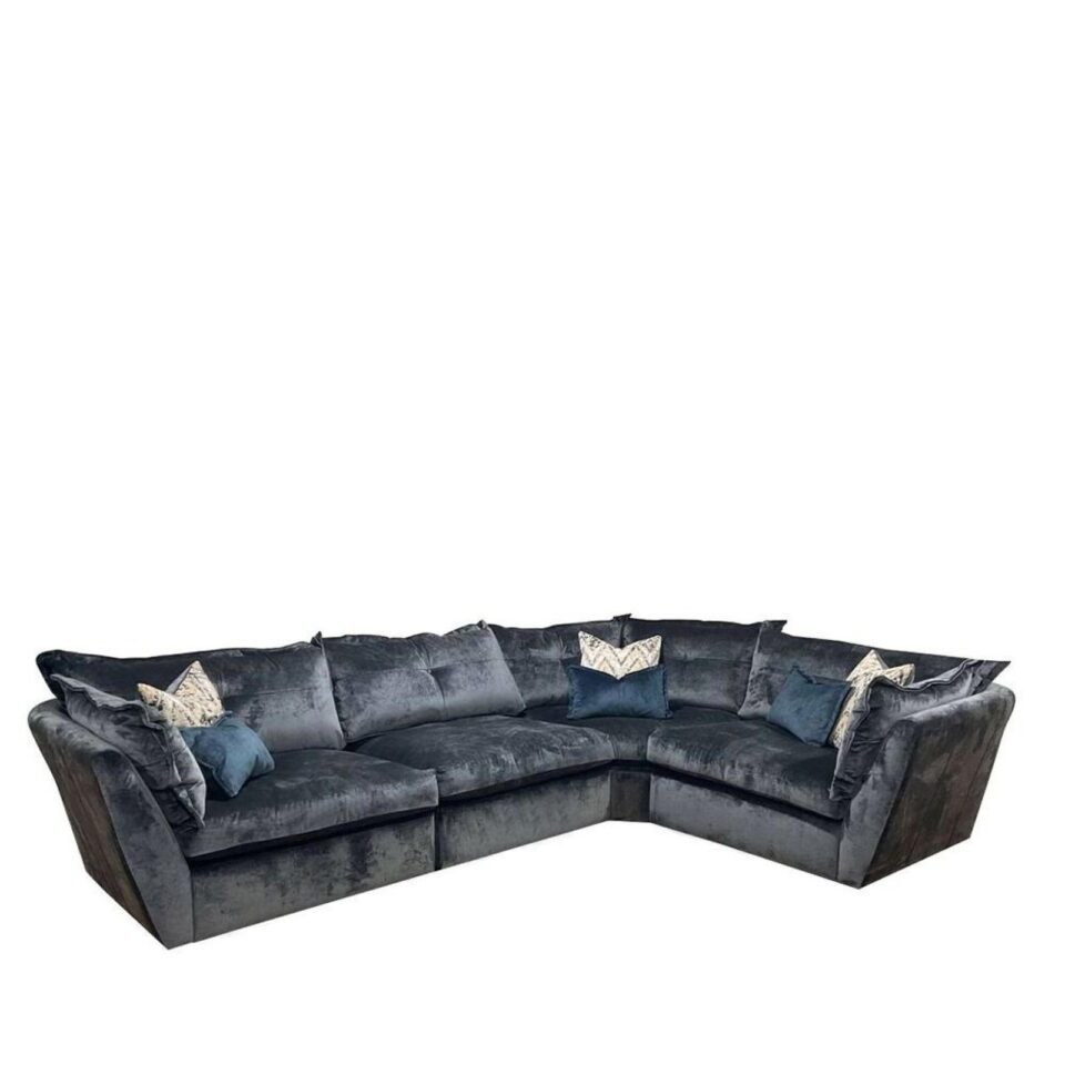 Buoyant Sully Fabric Corner Sofa - 4ML/ALU/COR/4MR
