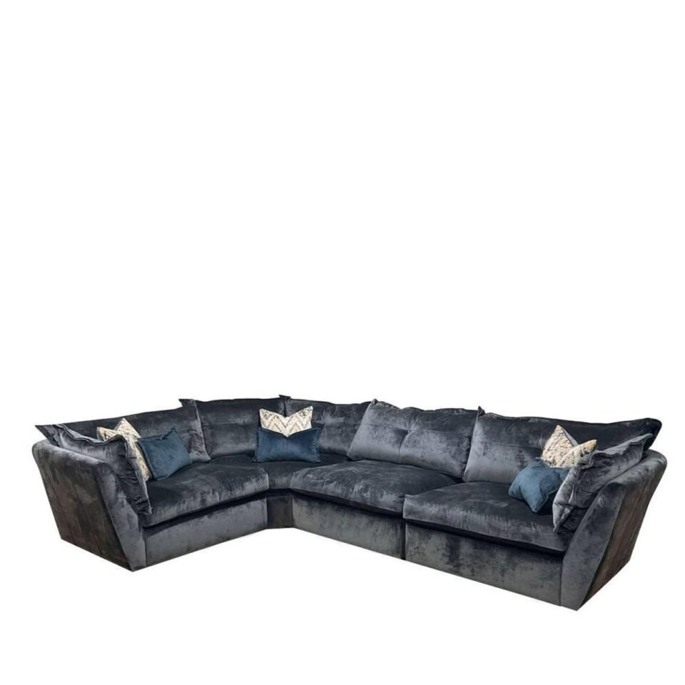 Buoyant Sully Fabric Corner Sofa - 4ML/COR/ALU/4MR