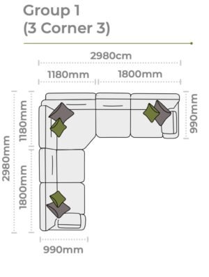 Alstons Aalto Corner Group 1 (3 Corner 3)