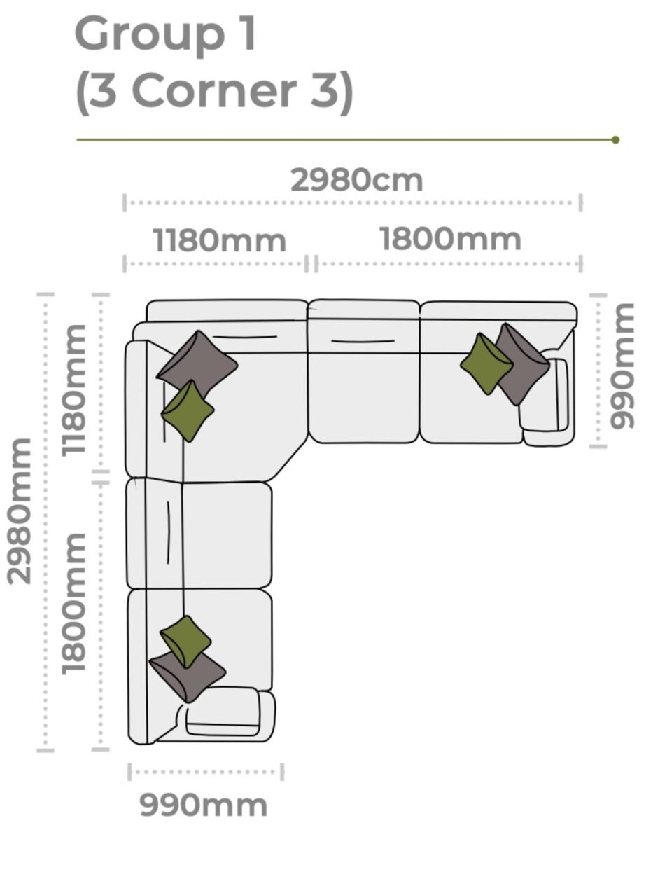 Alstons Aalto Corner Group 1 (3 Corner 3)