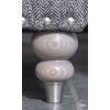 Cleveland Grey Ash Brushed Nickel Leg no studs