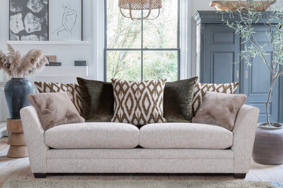 Alstons Rochelle Grand Sofa in Fabric 6964 premium fabric sofa