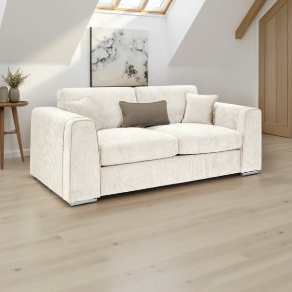 Rome 3 Seater Sofa Beige 2